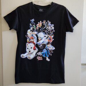 Gintama Anime Black Graphic T-shirt Small Vintage Japan Kawaii Hot Topic